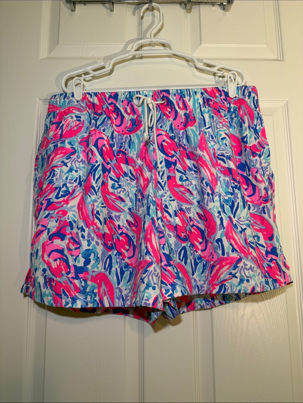 Lilly Pulitzer Men’s Print Swim Trunks in Cracked Up Lobster Pattern